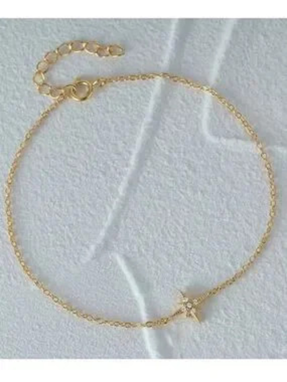 925 Sterling Silver & Gold Plated Starburst Chain Bracelet